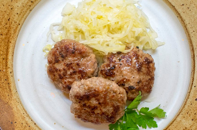 AIP Brats and Sauerkraut