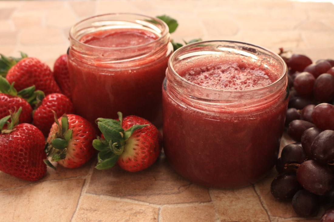 Paleo Strawberry and Grape Jam