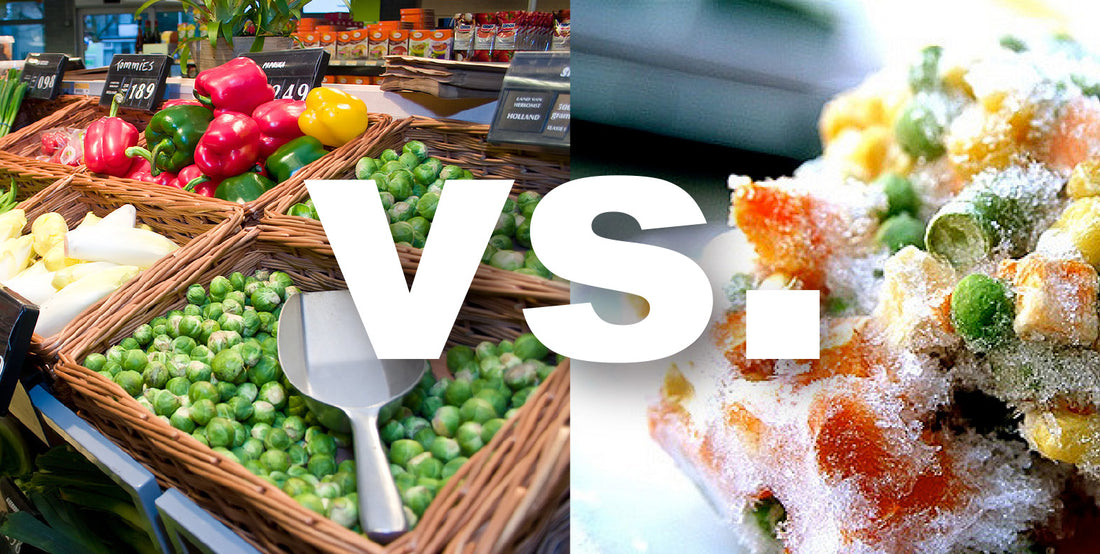 fresh vs frozen foods