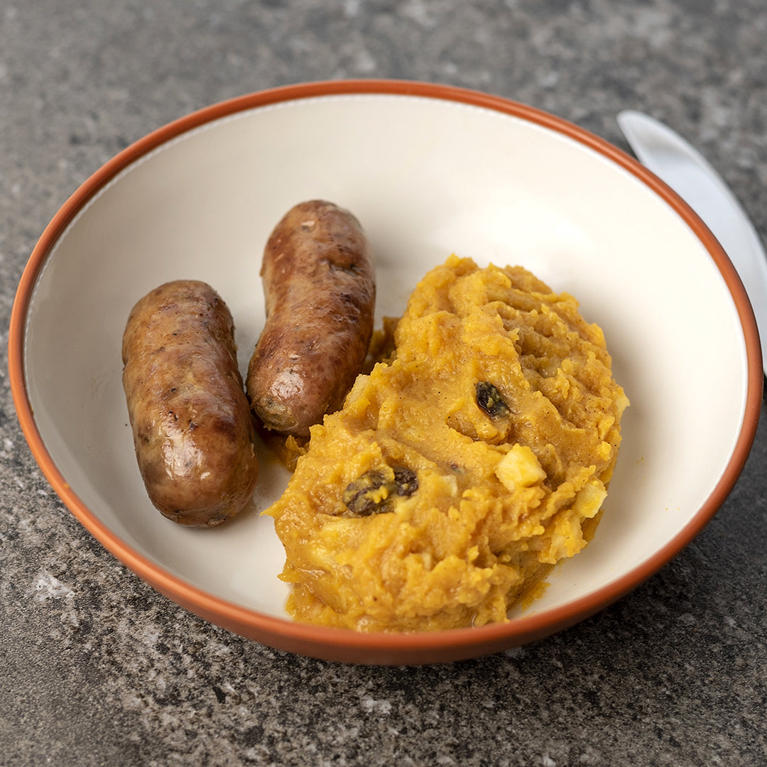 Maple Breakfast Sausage with Apple Cinnamon Porridge