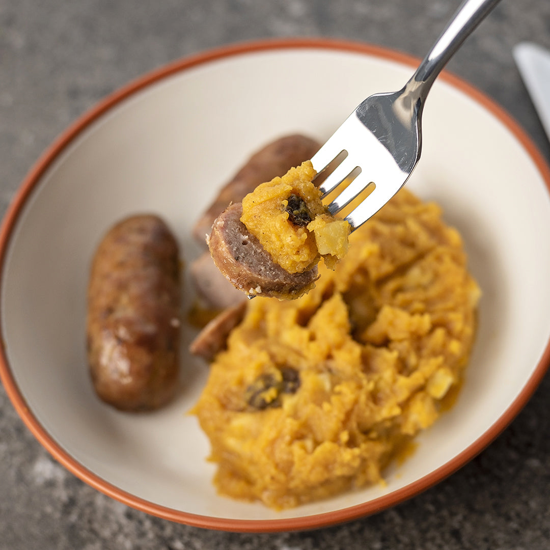 AIP Maple Breakfast Sausage with Apple Cinnamon Porridge