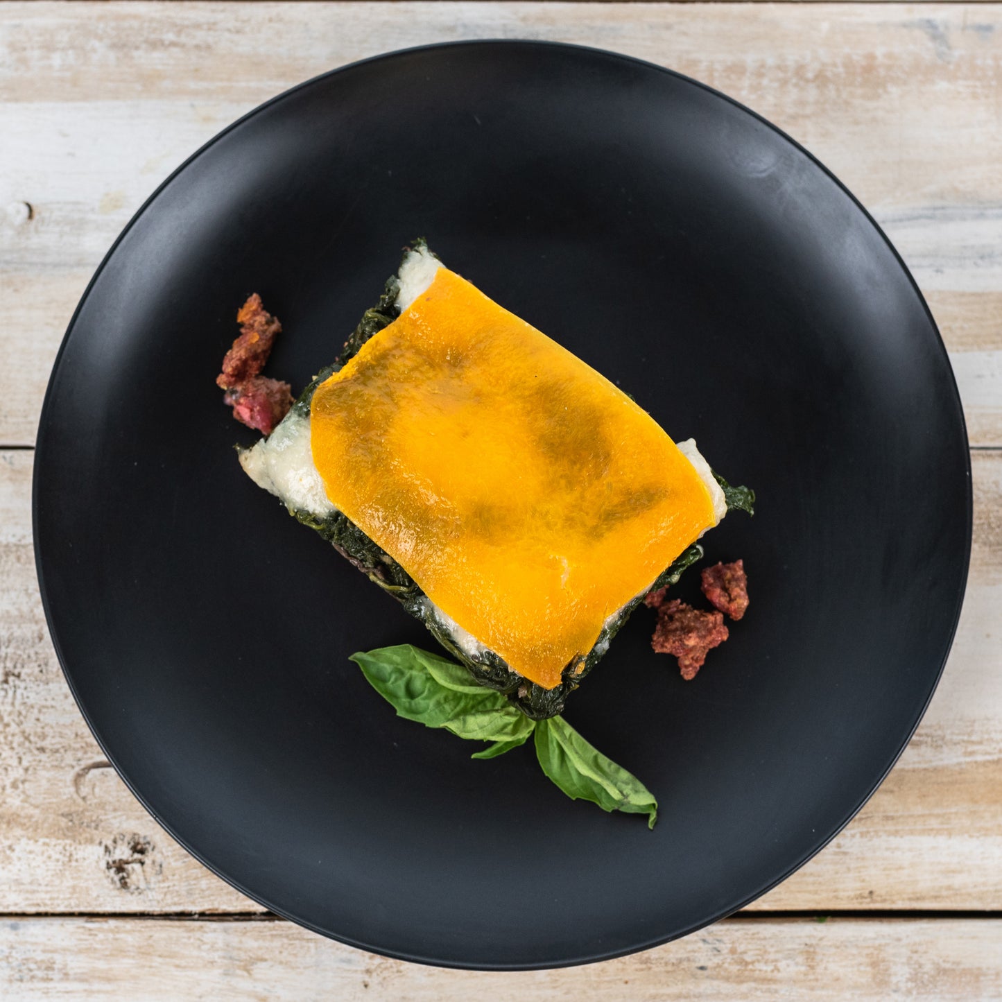 AIP Spinach Mushroom Beef Lasagna