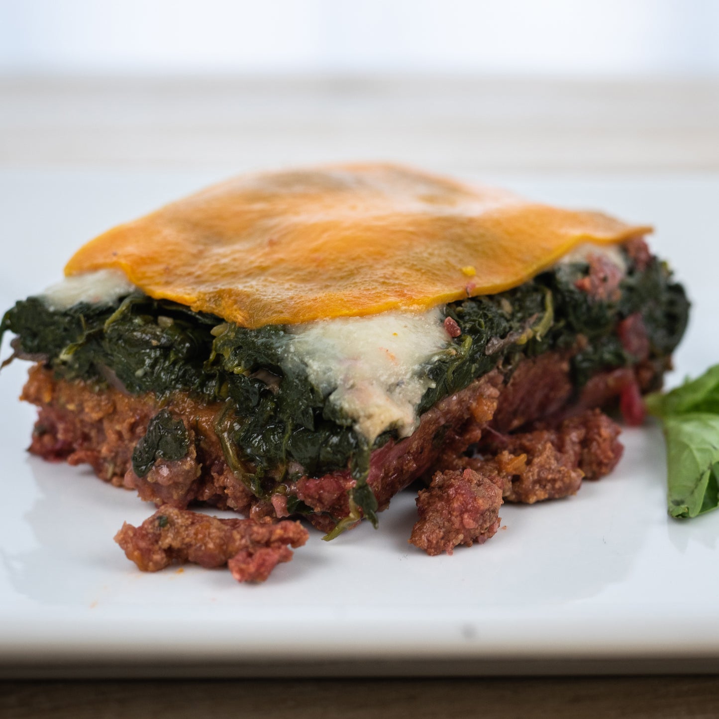 aip paleo Spinach Mushroom Beef Lasagna