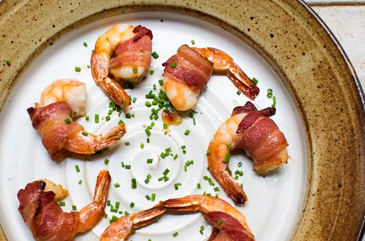 AIP Maple Glazed Bacon Wrapped Shrimp