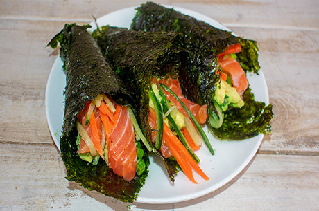 Seasnax Salmon Hand Rolls