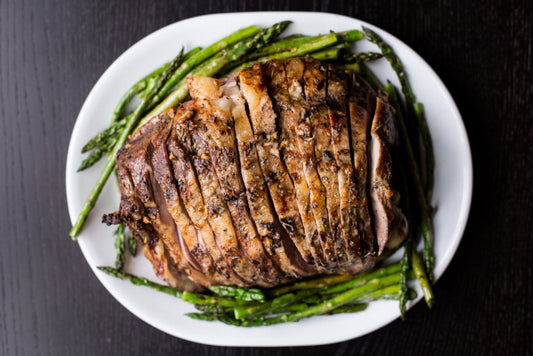 roasted leg of lamb