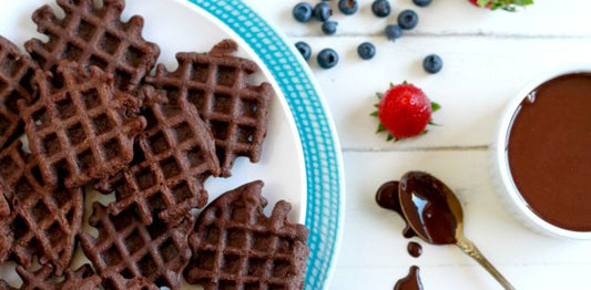 paleo chocolate waffles