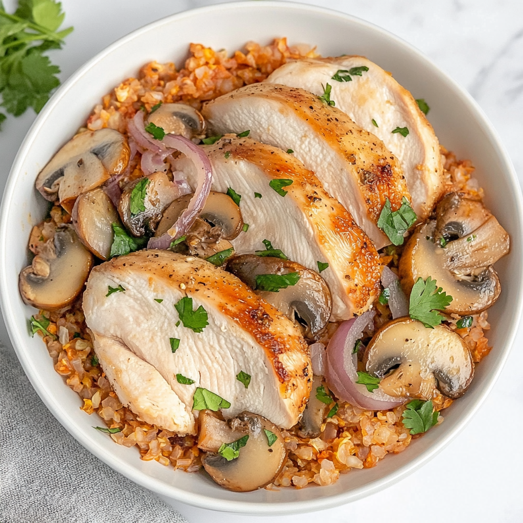 Chicken Fajitas with Mexican Cauliflower Rice
