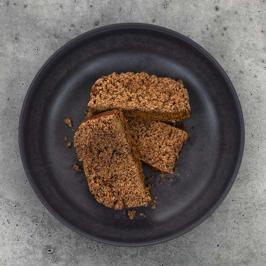 Overhead of Pumpkin Spice Crumb Cake slices