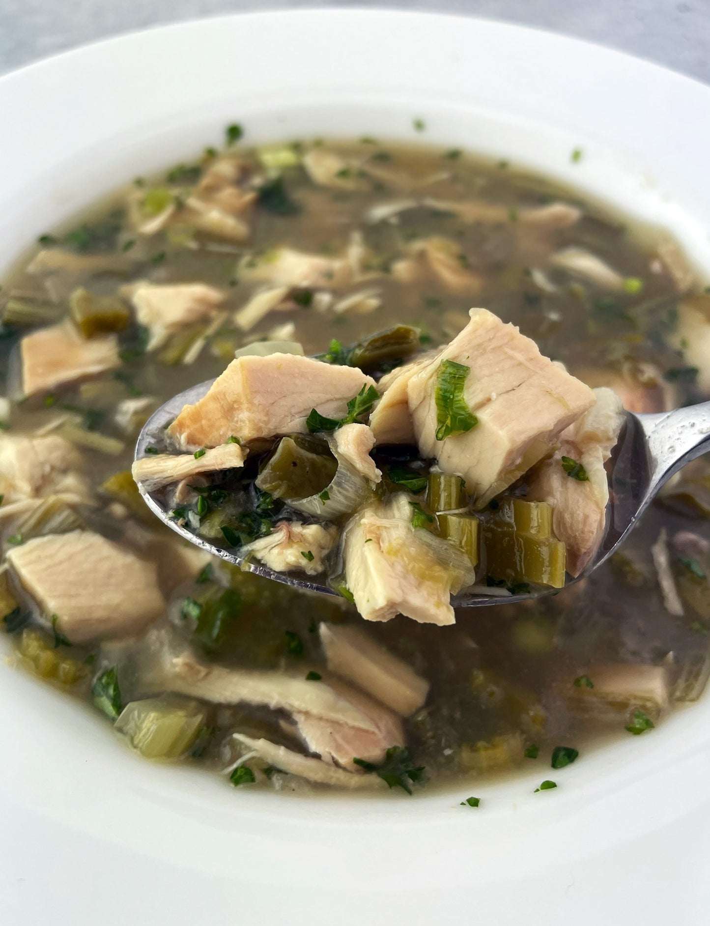 Smoked Turkey Gumbo with Okra - AIP Friendly Smoked Turkey Gumbo