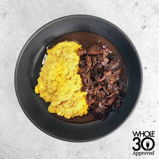 AIP Paleo Beef Short Ribs with Cauliflower Polenta Paleo On the Go Meal Delivery