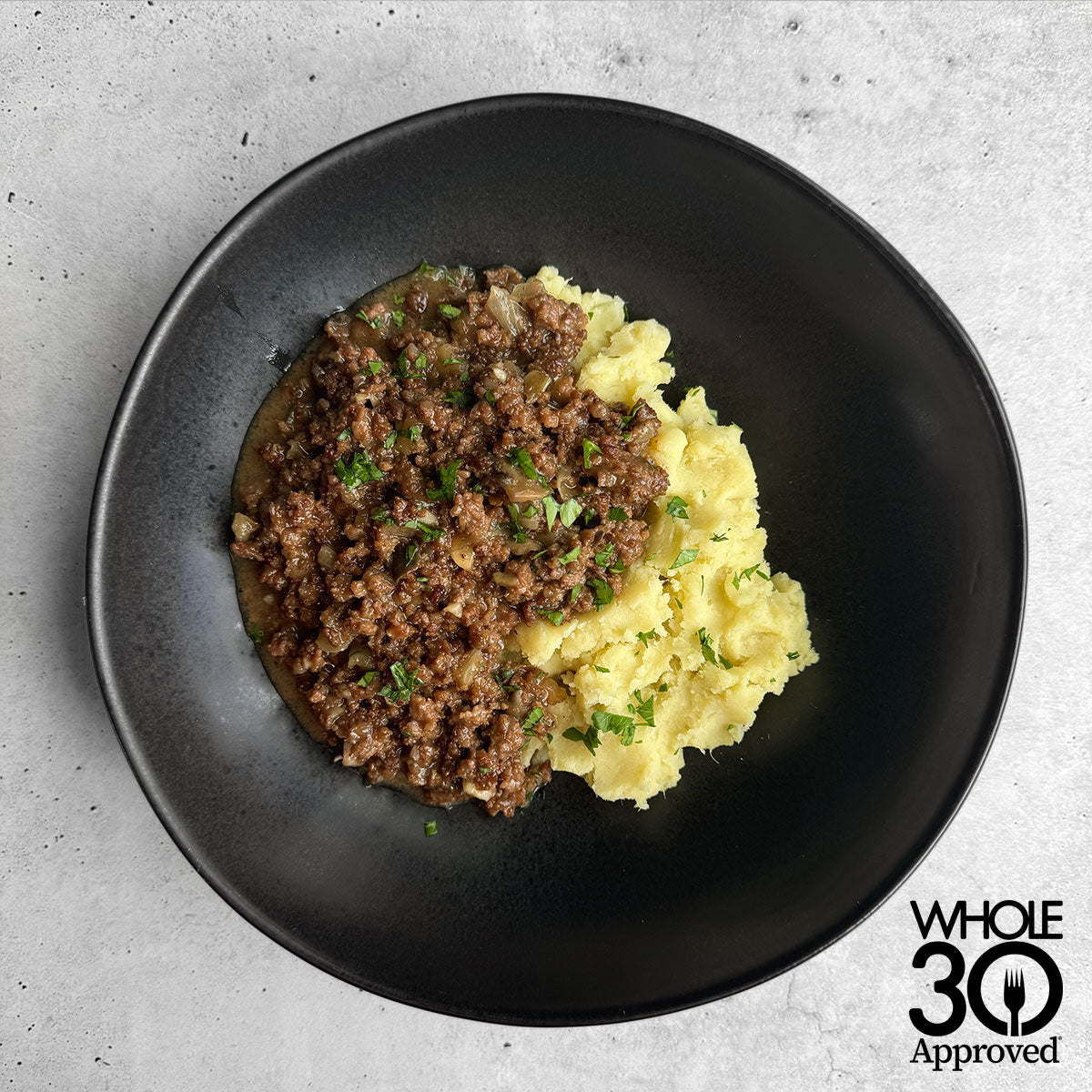 whole30 approved Paleo Beef Stroganoff with Mashed Potatoes - AIP Friendly Meal Delivery Service