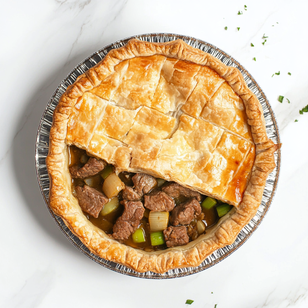 Homemade Beef Leek Pot Pie - 2 Servings