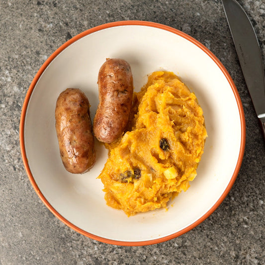 AIP Maple Breakfast Sausage with Apple Cinnamon Porridge