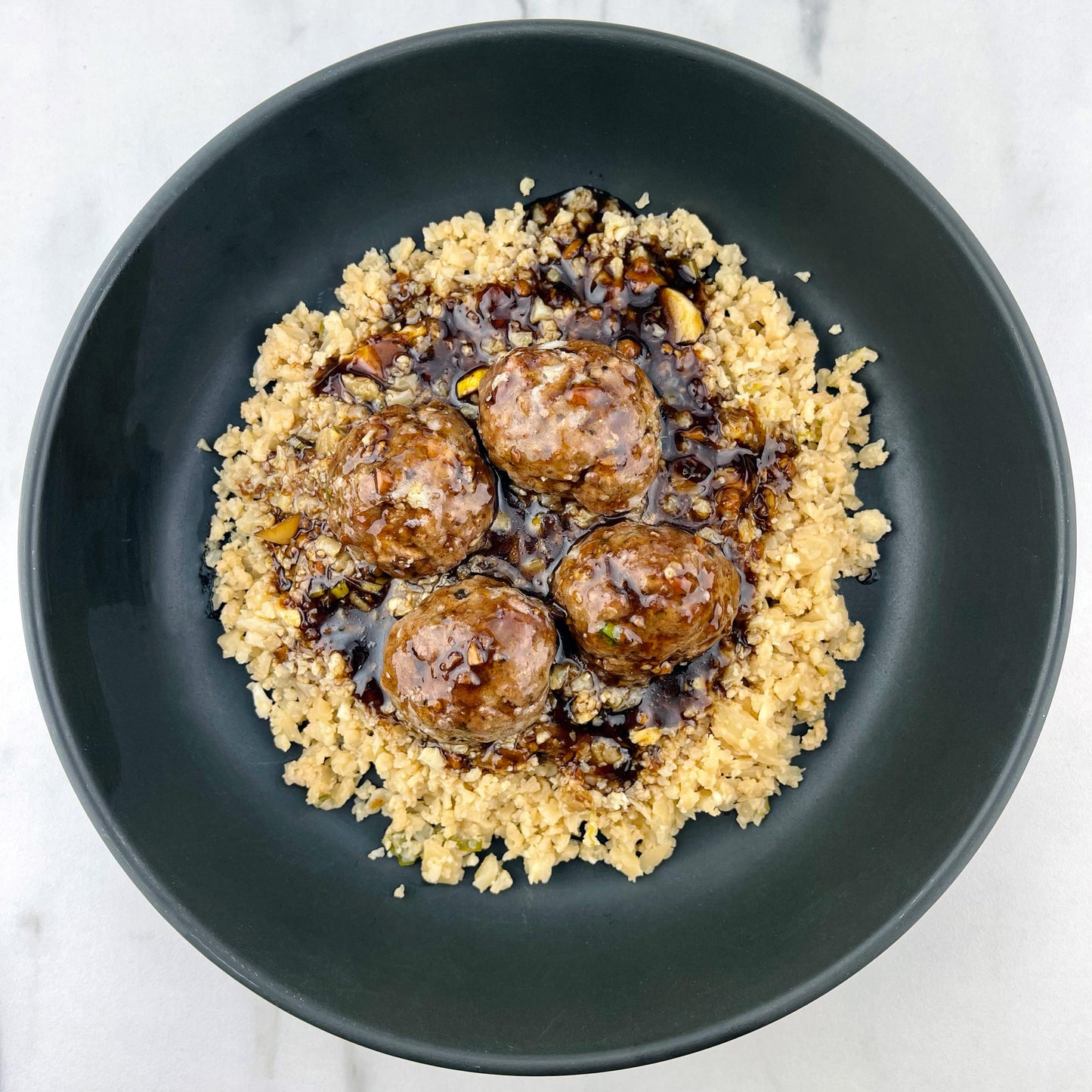 Mongolian Glazed Meatballs with Scallion Rice Paleo Meatballs-AIP Friendly Meatballs Paleo Asian Inspired Meals